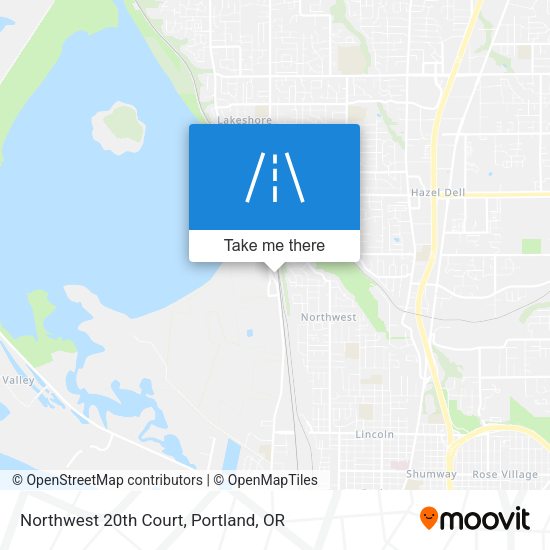 Northwest 20th Court map