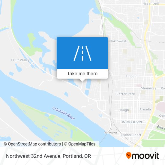 Northwest 32nd Avenue map