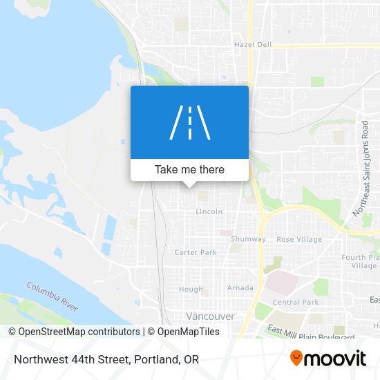 Northwest 44th Street map