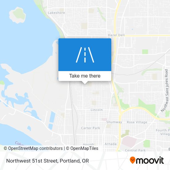 Northwest 51st Street map