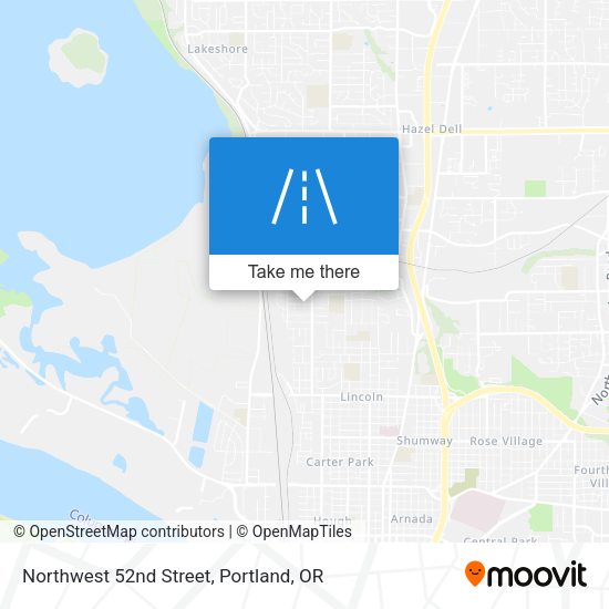 Northwest 52nd Street map