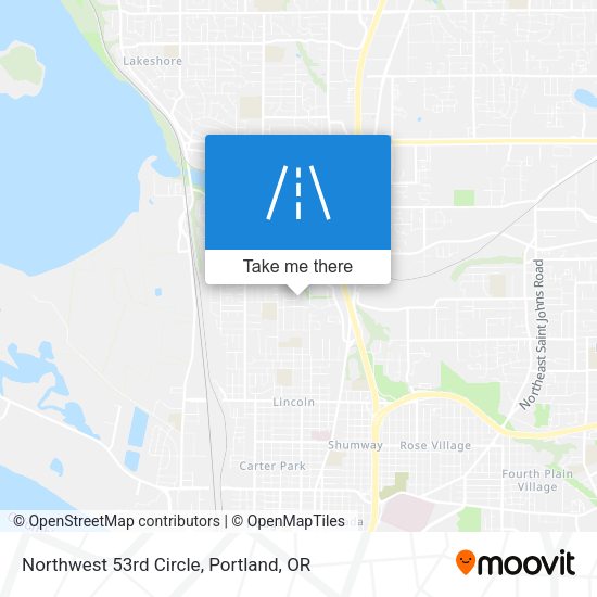Northwest 53rd Circle map