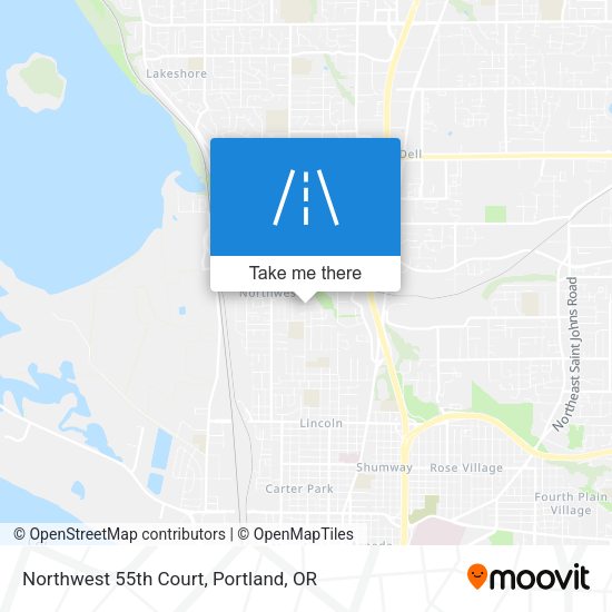 Northwest 55th Court map