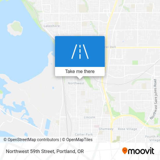Northwest 59th Street map