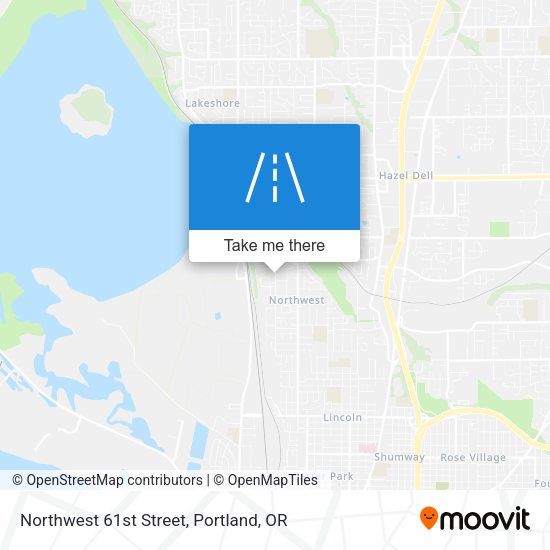 Northwest 61st Street map
