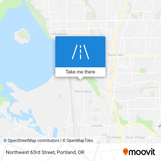 Northwest 63rd Street map