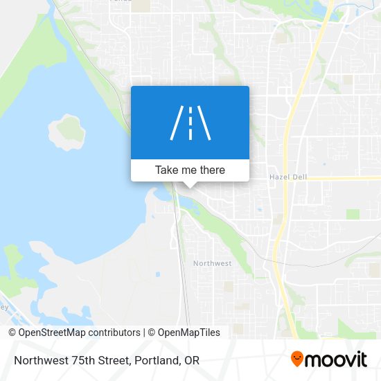 Northwest 75th Street map