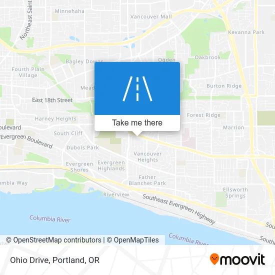 Ohio Drive map