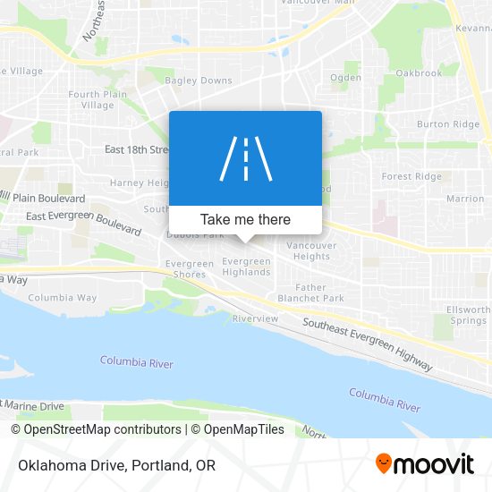 Mapa de Oklahoma Drive