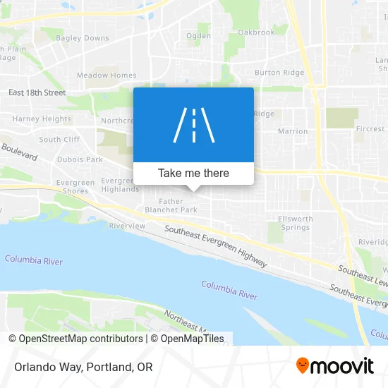 Orlando Way map