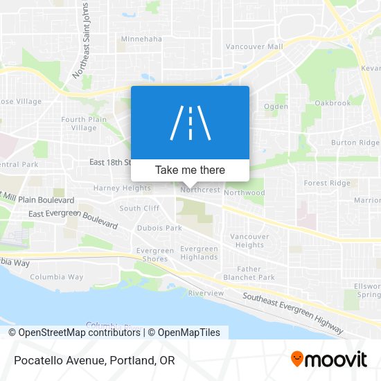 Pocatello Avenue map