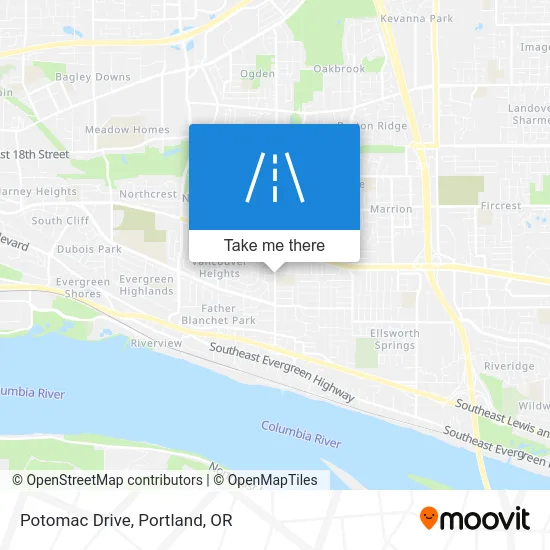 Potomac Drive map