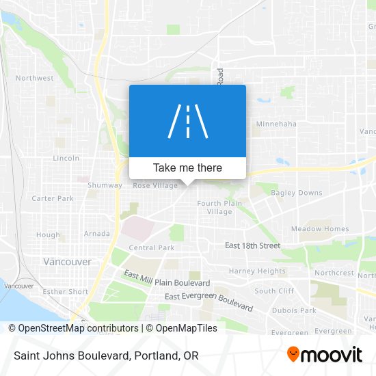 Saint Johns Boulevard map