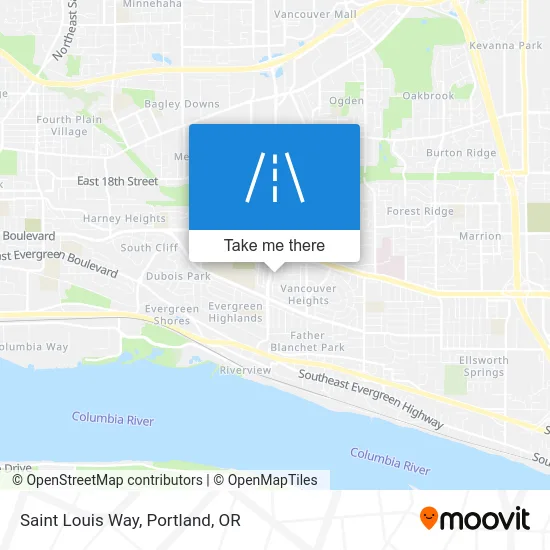 Saint Louis Way map