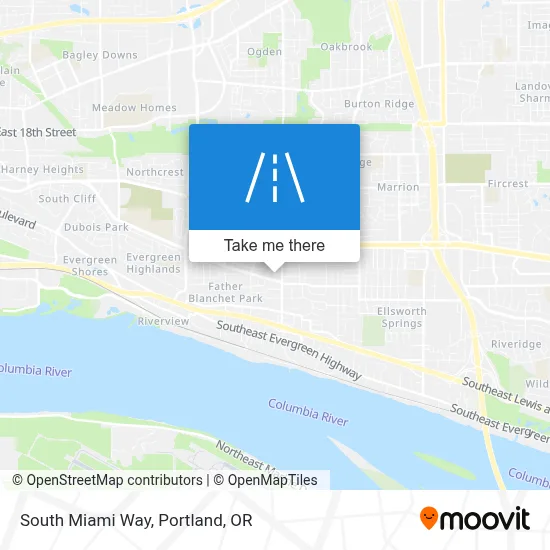 South Miami Way map