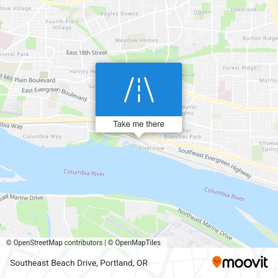Southeast Beach Drive map