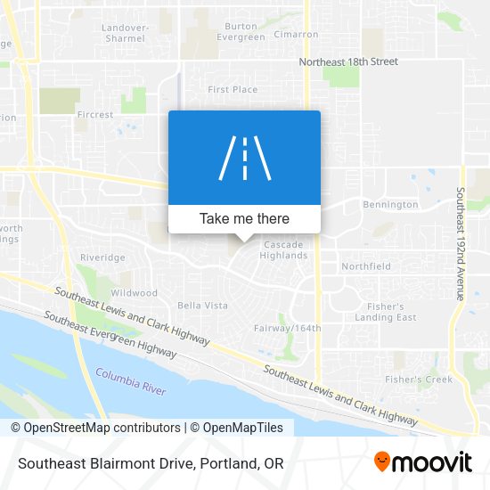 Southeast Blairmont Drive map