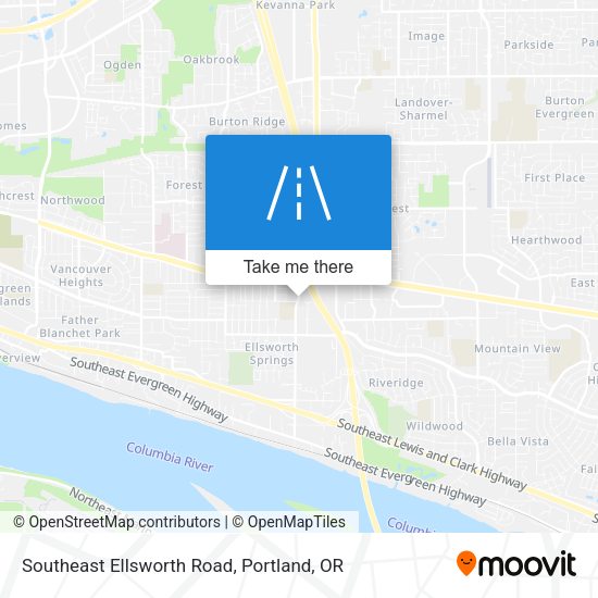 Southeast Ellsworth Road map