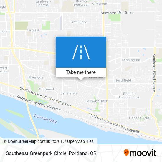 Southeast Greenpark Circle map
