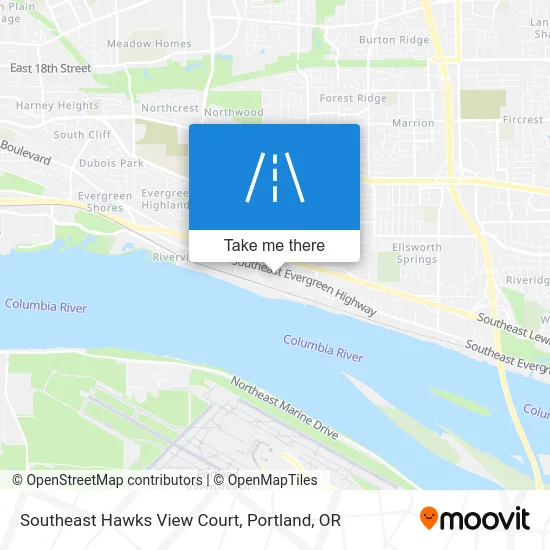 Southeast Hawks View Court map