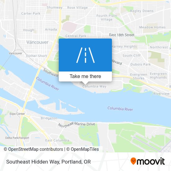 Mapa de Southeast Hidden Way