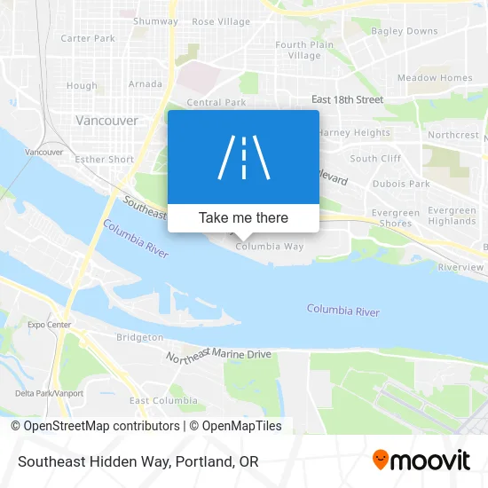 Southeast Hidden Way map