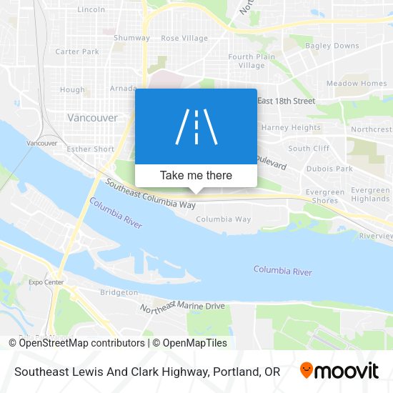 Southeast Lewis And Clark Highway map