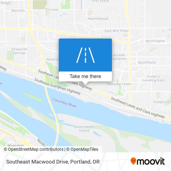 Southeast Macwood Drive map