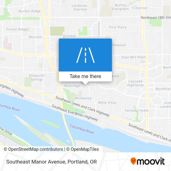 Southeast Manor Avenue map