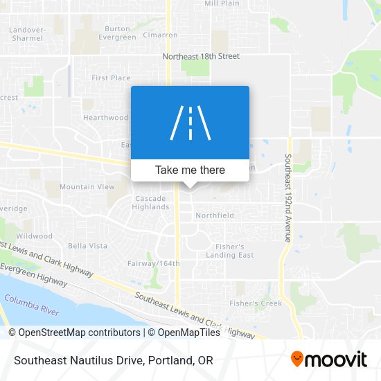 Southeast Nautilus Drive map