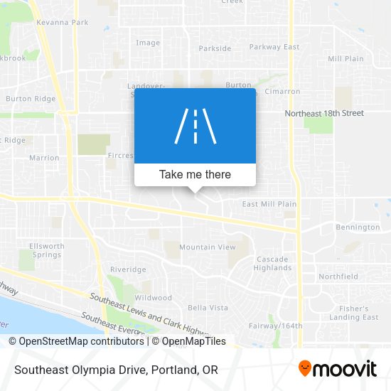 Southeast Olympia Drive map