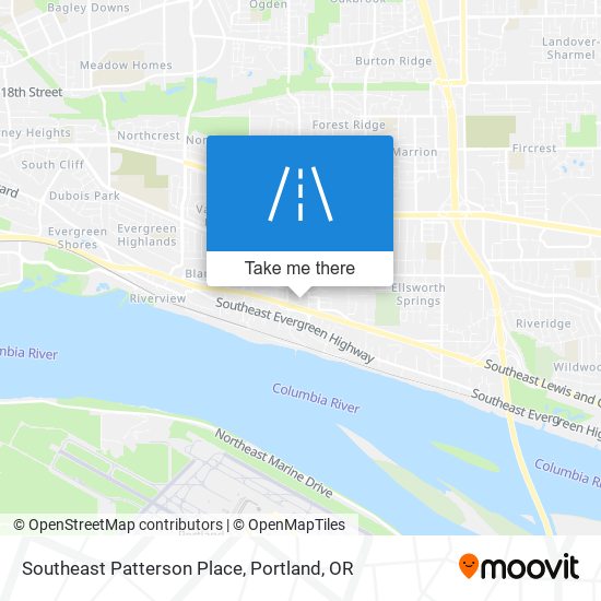 Southeast Patterson Place map