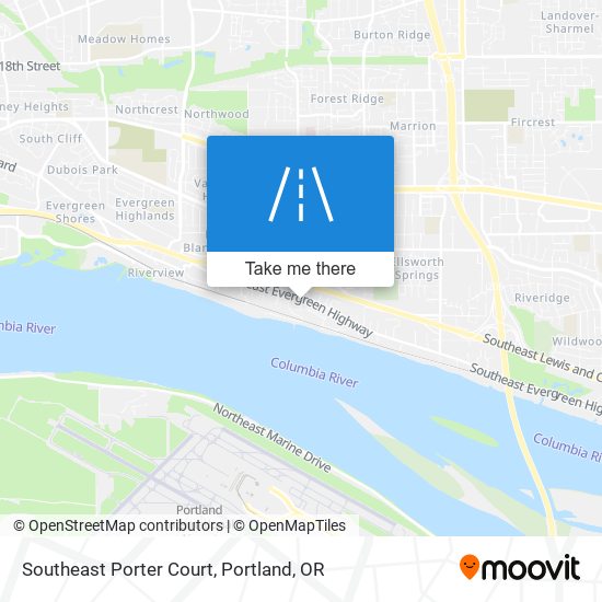 Southeast Porter Court map