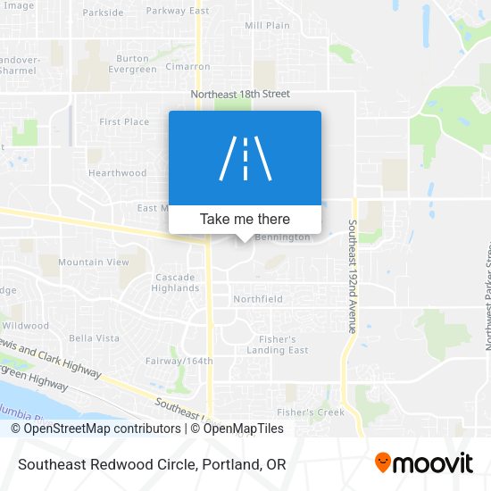 Southeast Redwood Circle map