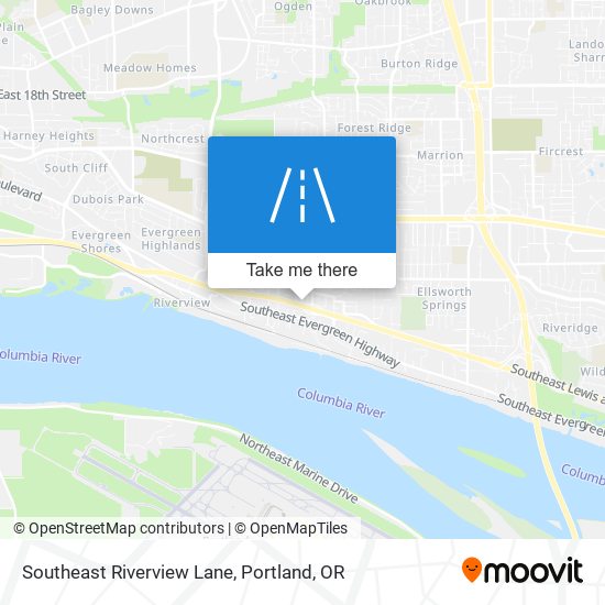 Mapa de Southeast Riverview Lane
