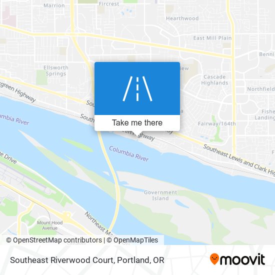 Southeast Riverwood Court map
