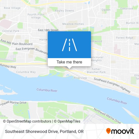 Mapa de Southeast Shorewood Drive