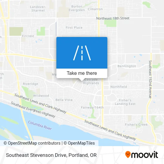 Southeast Stevenson Drive map