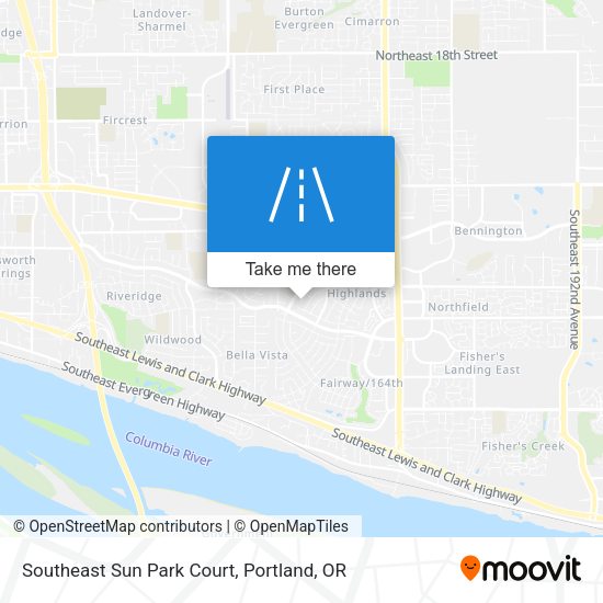 Southeast Sun Park Court map