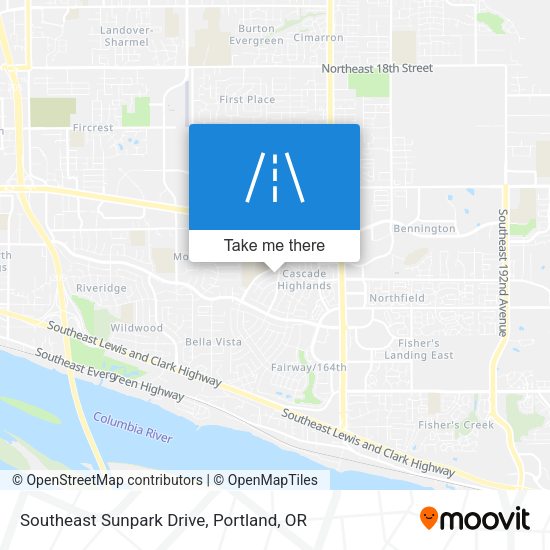 Mapa de Southeast Sunpark Drive