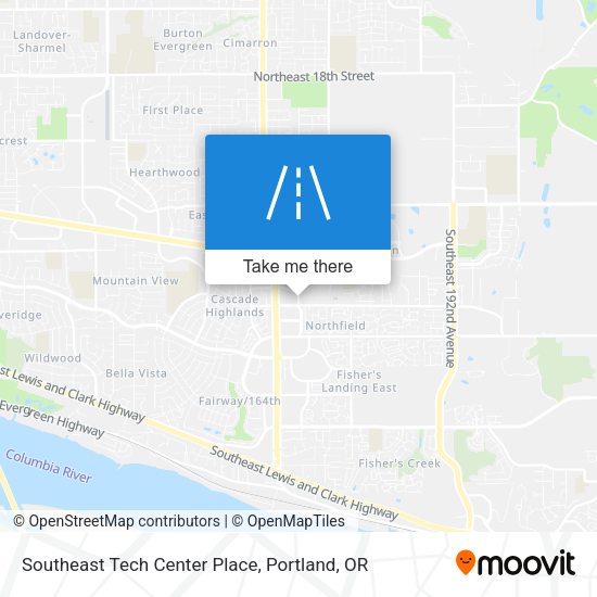 Southeast Tech Center Place map