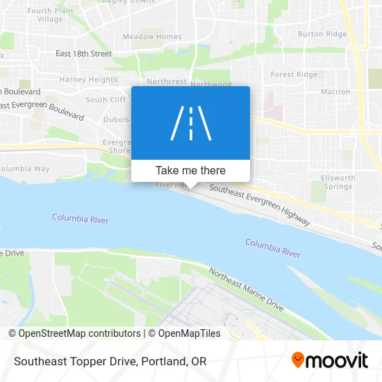 Southeast Topper Drive map