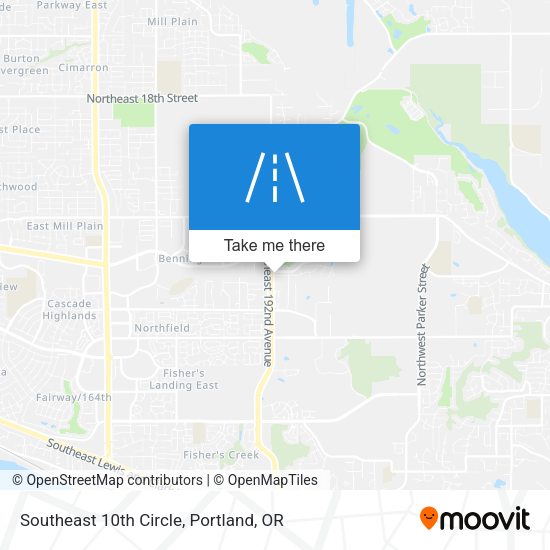 Mapa de Southeast 10th Circle