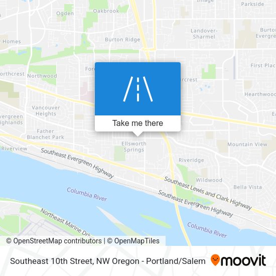 Mapa de Southeast 10th Street
