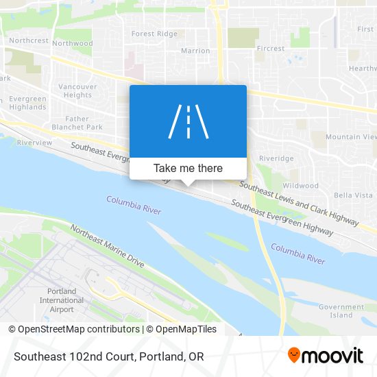 Mapa de Southeast 102nd Court