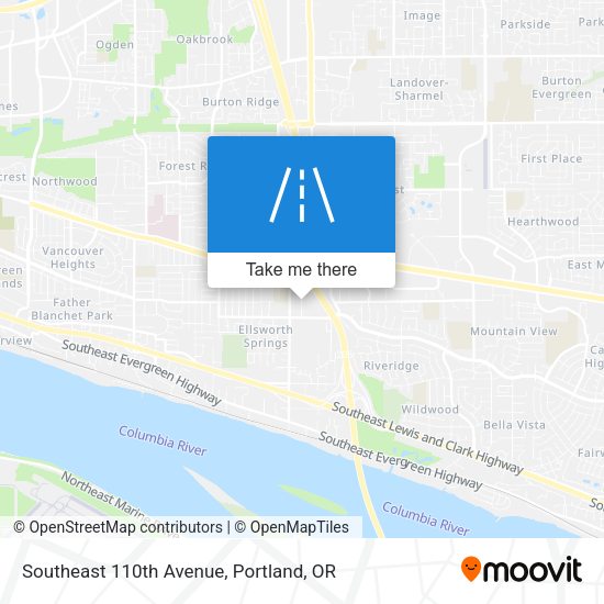 Mapa de Southeast 110th Avenue