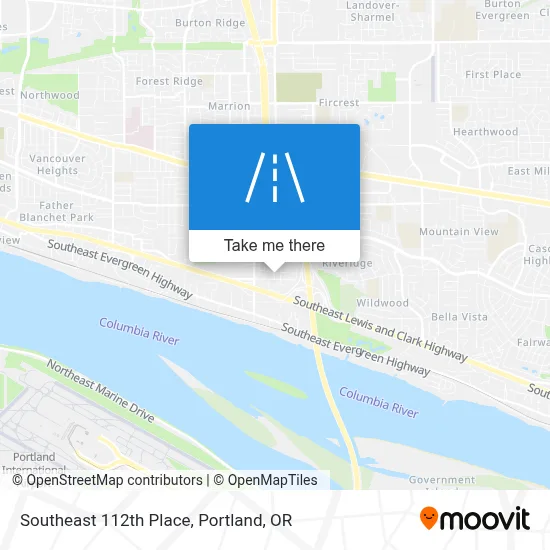 Southeast 112th Place map