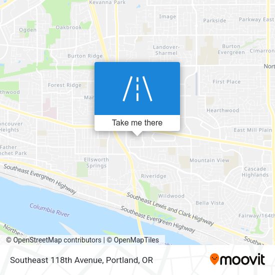 Southeast 118th Avenue map