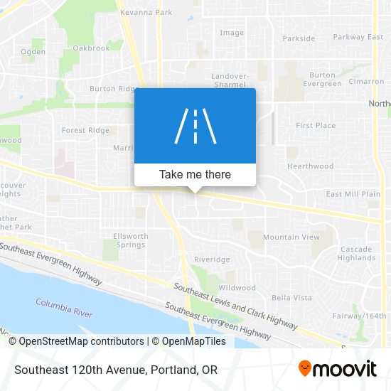 Southeast 120th Avenue map