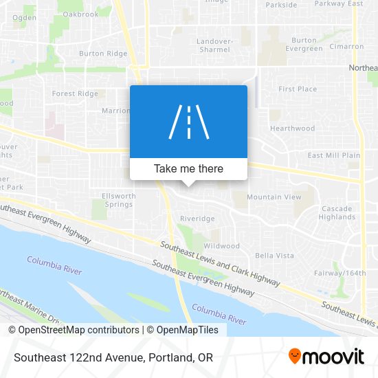 Mapa de Southeast 122nd Avenue